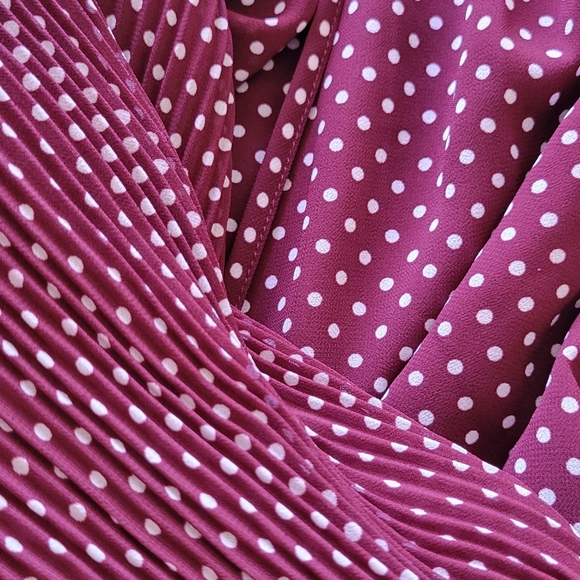 Michael Kors Dress dark red polka-dot size S - Picture 7 of 9